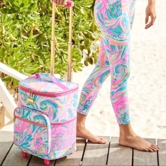 Lilly Pulitzer Handbags - Lilly Pulitzer Rolling Cooler Multi Carnivale